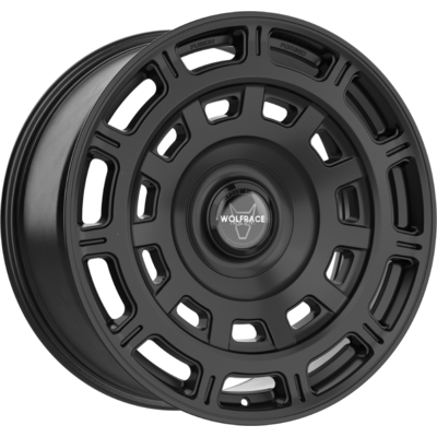 9x20 Wolfrace 71 Valiant Allroad Floating Cap Satin Black Alloy Wheels
