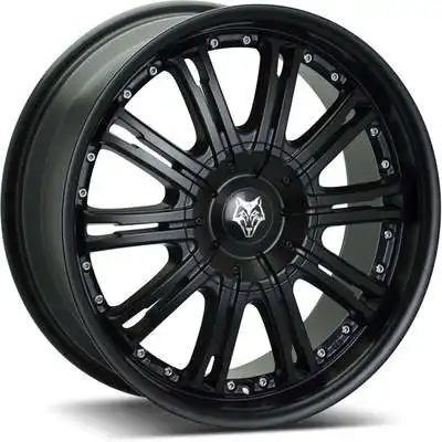 Wolfrace Explorer Vermont Matt Black Silver Rivets Alloy Wheels Image