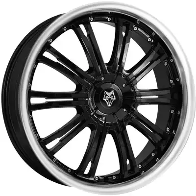 Wolfrace Explorer Vermont Gloss Black Polished Lip Alloy Wheels Image