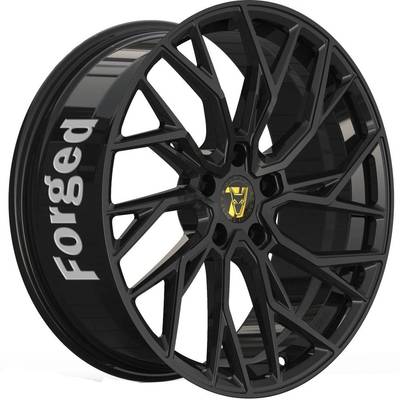 8x19 Wolfrace 71 Forged Edition Voodoo Forged Gloss Raven Black Alloy Wheels Image