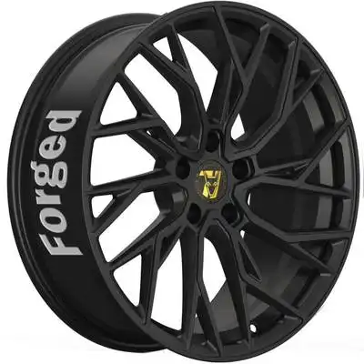 8x20 Wolfrace 71 Forged Edition Voodoo Forged Satin Raven Black Alloy Wheels Image