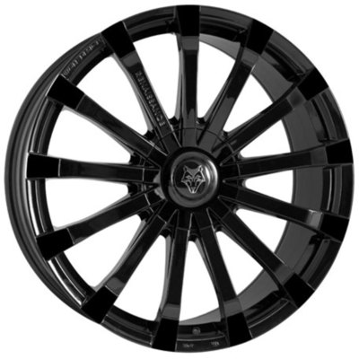 9.5x20 Wolfrace Eurosport Renaissance Gloss Black Alloy Wheels Image