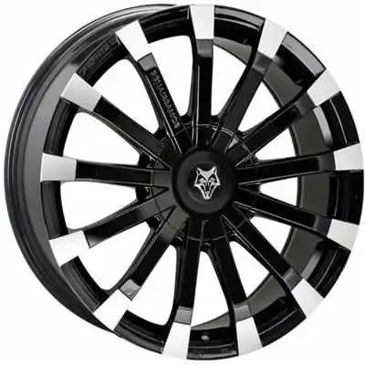 Large 8.5x18 Wolfrace Eurosport Renaissance Gloss Black Polished