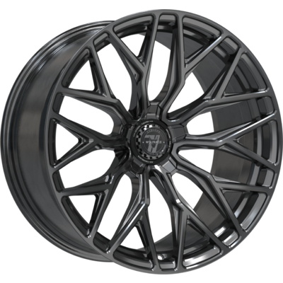 9x22 Wolfrace 71 Wolfsburg GTR Allroad Gloss Raven Black Alloy Wheels