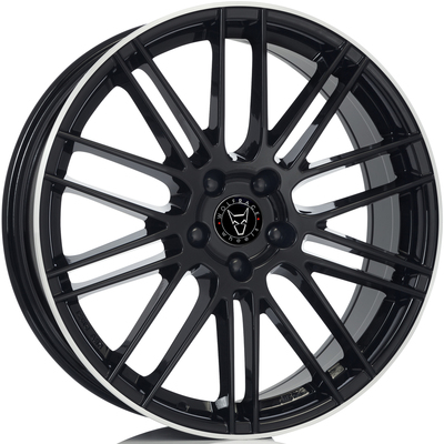 Wolfrace Eurosport KiboX Diamond Black Polished Alloy Wheels Image