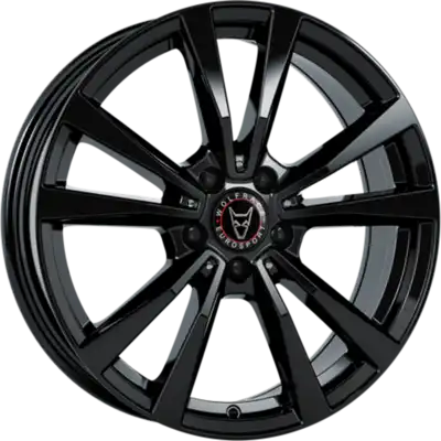 7.5x17 Wolfrace Eurosport TUV M12 Diamond Black Alloy Wheels Image