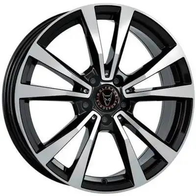 8x19 Wolfrace Eurosport TUV M12X Diamond Black Polished Alloy Wheels Image