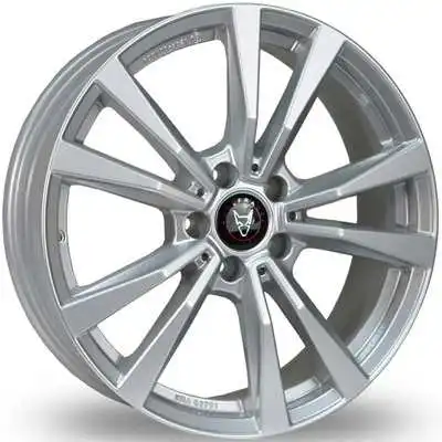 8x19 Wolfrace Eurosport TUV M12X Polar Silver Alloy Wheels Image