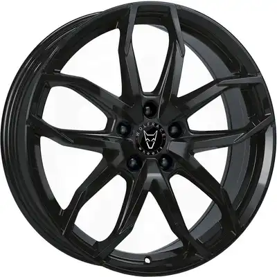 8x18 Wolfrace Eurosport TUV Lucca Diamond Black Alloy Wheels Image