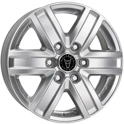 7x17 Wolfrace Eurosport TUV Transporter Polar Silver Alloy Wheels Image