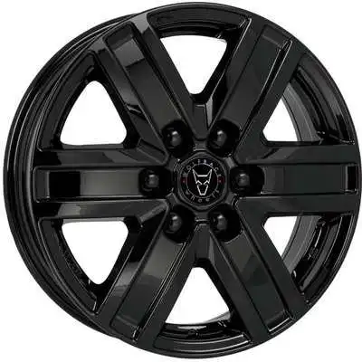 Large 6.5x16 Wolfrace Eurosport TUV Transporter Diamond Black