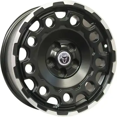 8x17 Wolfrace Explorer Wolverine Matt Black Polished Alloy Wheels Image