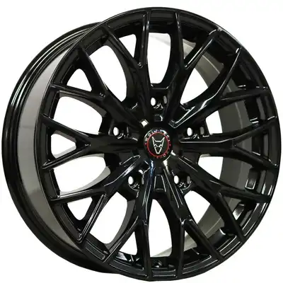 7.5x18 Wolfrace Eurosport Wolfsburg Super T Gloss Black Alloy Wheels Image