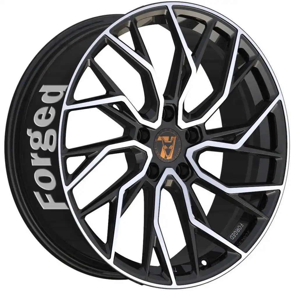 8.5x20 Wolfrace 71 Forged Edition Voodoo Forged Gloss Raven Black Polished