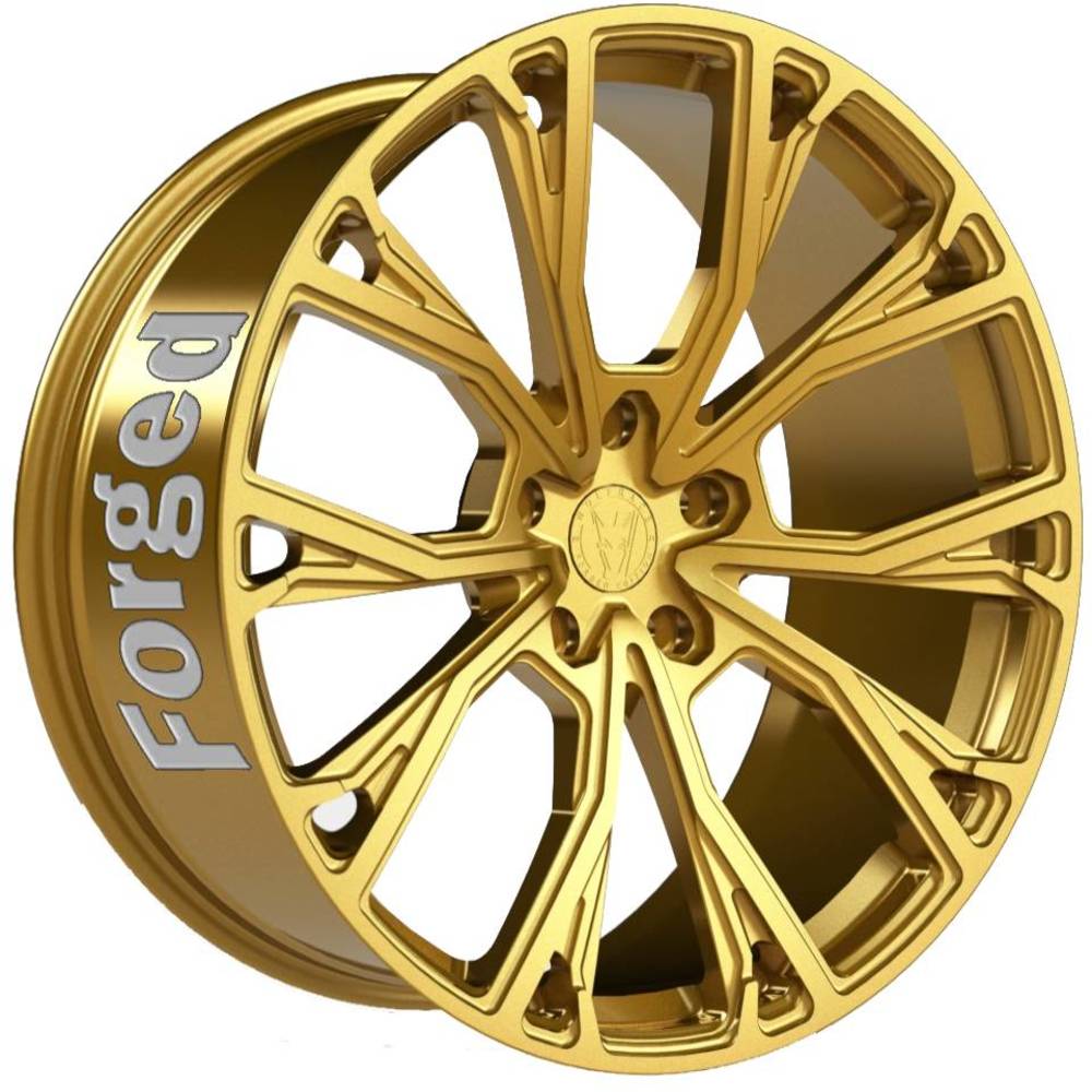 8x19 Wolfrace 71 Edition Matrix Anniversary Gold Alloy