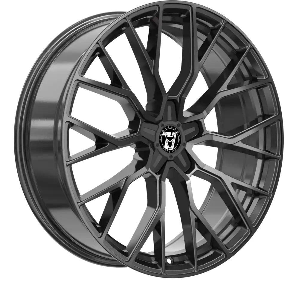 9.5x19 Wolfrace 71 Munich GTR Black Edition Gloss Raven Black