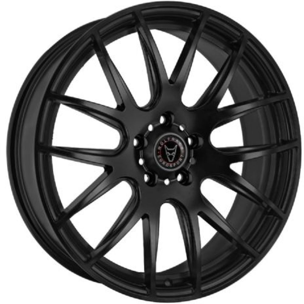 8.5x18 Wolfrace Eurosport Munich Matt Black Alloy Wheels, Alloy Wheels