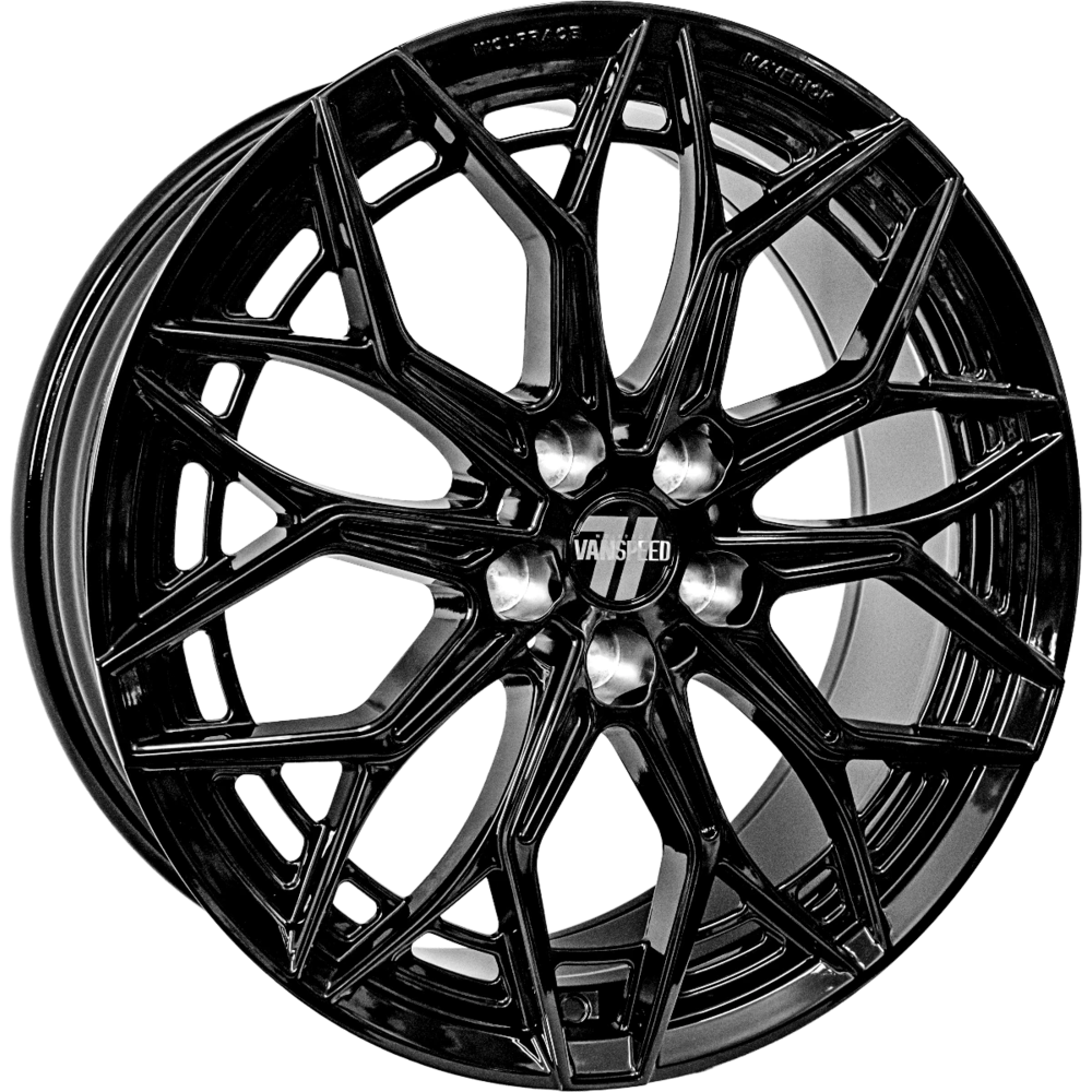 8x18 Wolfrace Vanspeed Maverick Gloss Raven Black
