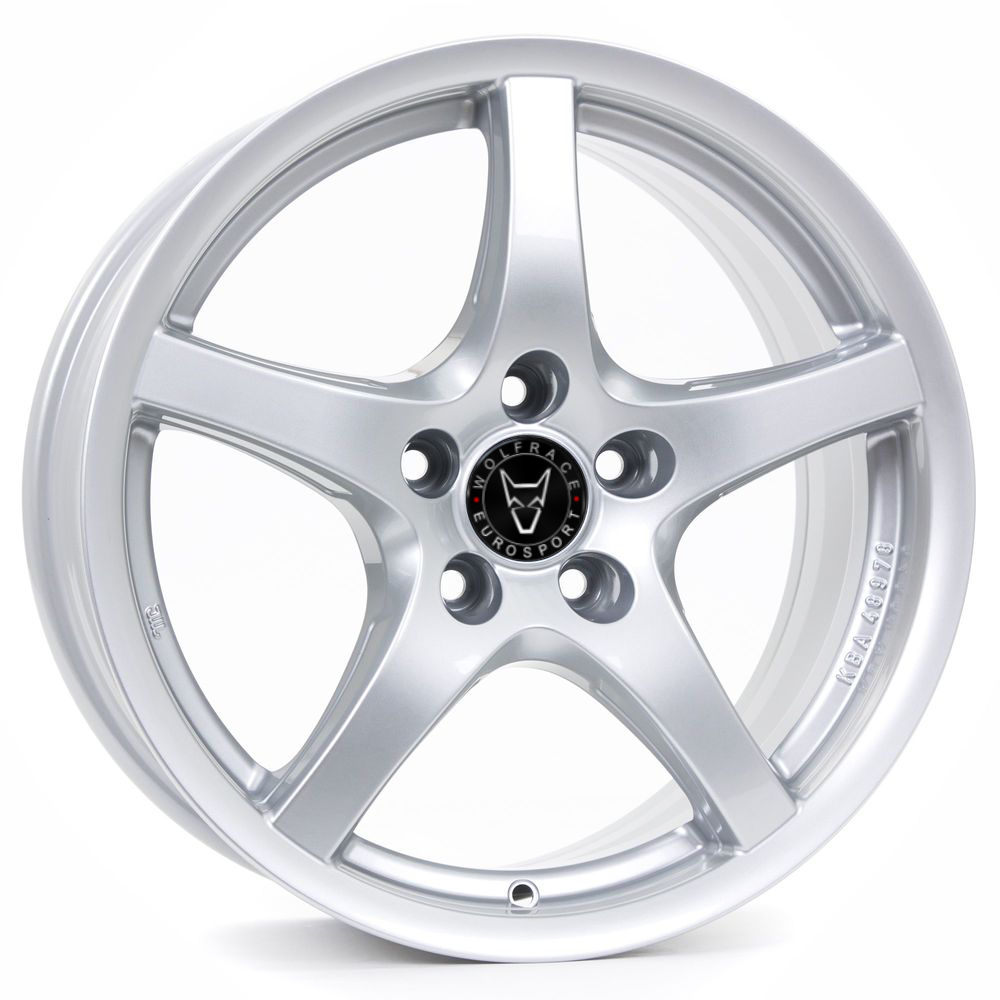 6x15 Wolfrace Eurosport U1 Polar Silver Alloy Wheels, Alloy Wheels and