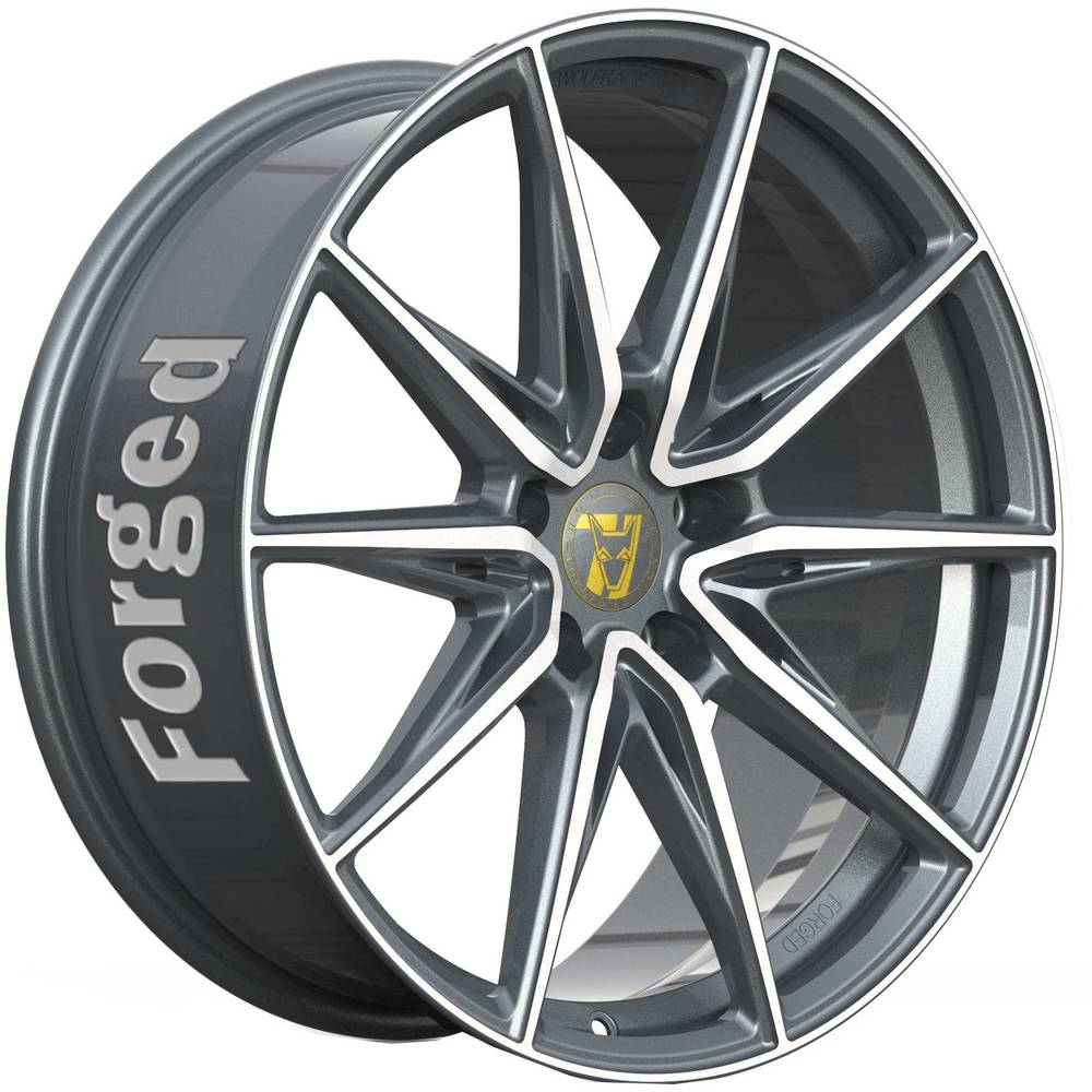10x20 Wolfrace 71 Edition Urban Racer Titanium Polished
