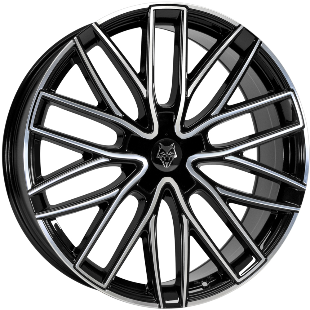 E-shop WOLFRACE GTP hliníkové disky 9,5x22 5x108 ET35 Gloss Black Polished