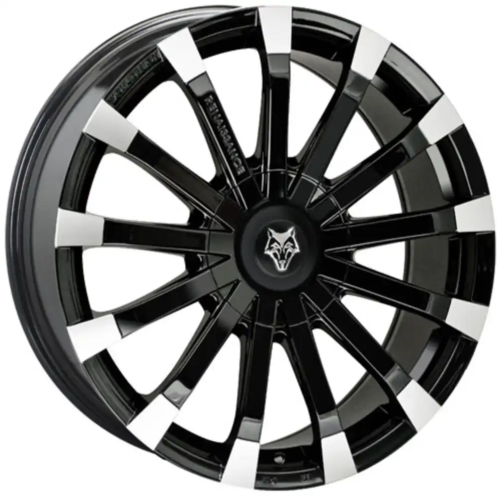 8.5x20 Wolfrace Eurosport Renaissance Gloss Black Polished