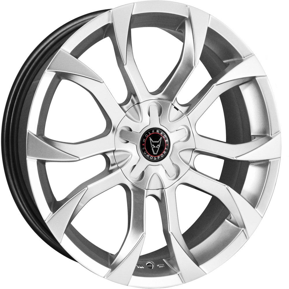 8.5x20 Wolfrace Eurosport Assassin Hyper Silver Alloy Wheels, Alloy