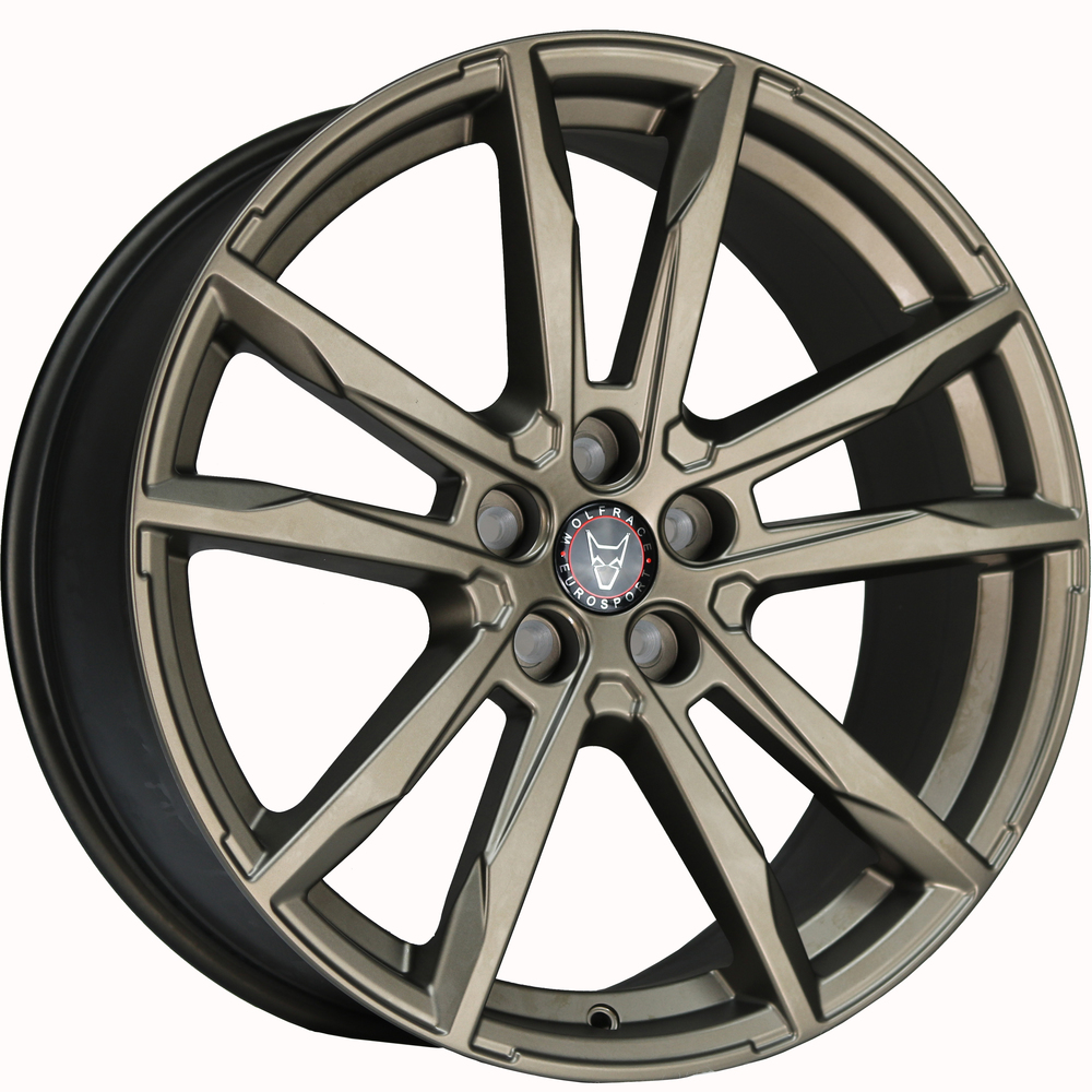 8.5x19 Wolfrace Eurosport Dortmund Matt Bronze Alloy Wheels Volkswagen