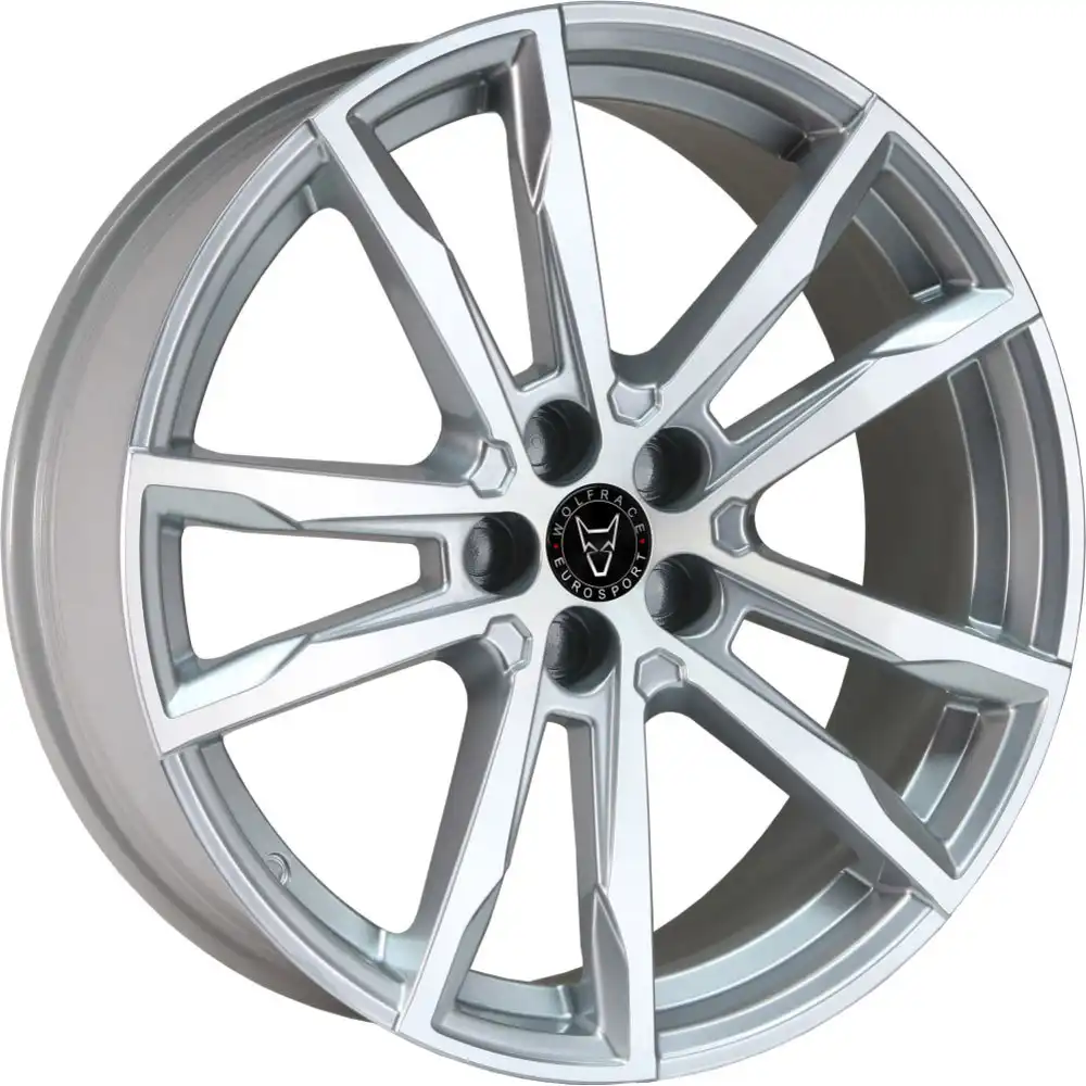 8.5x18 Wolfrace Eurosport Dortmund Gloss Silver