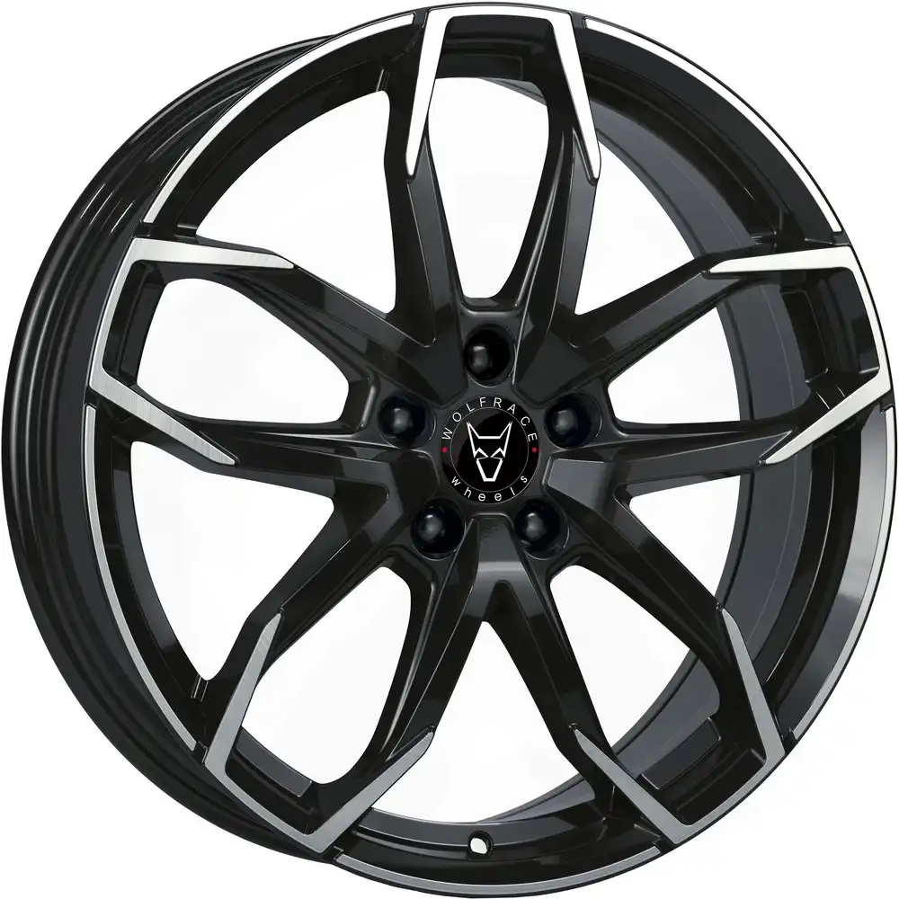 8x19 Wolfrace Eurosport TUV Lucca Diamond Black Polished