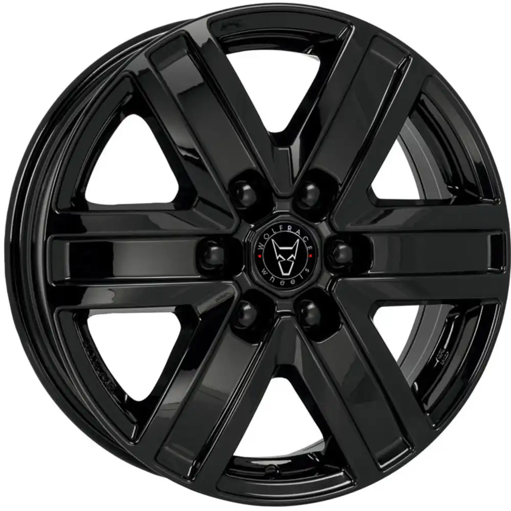 6.5x16 Wolfrace Eurosport TUV Transporter Diamond Black