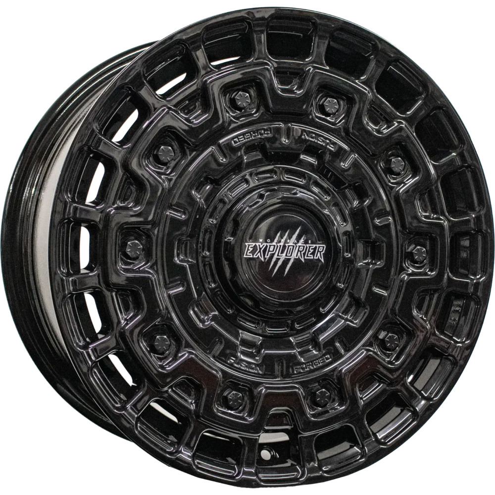 8x17 Wolfrace Explorer Wolverine Gloss Black