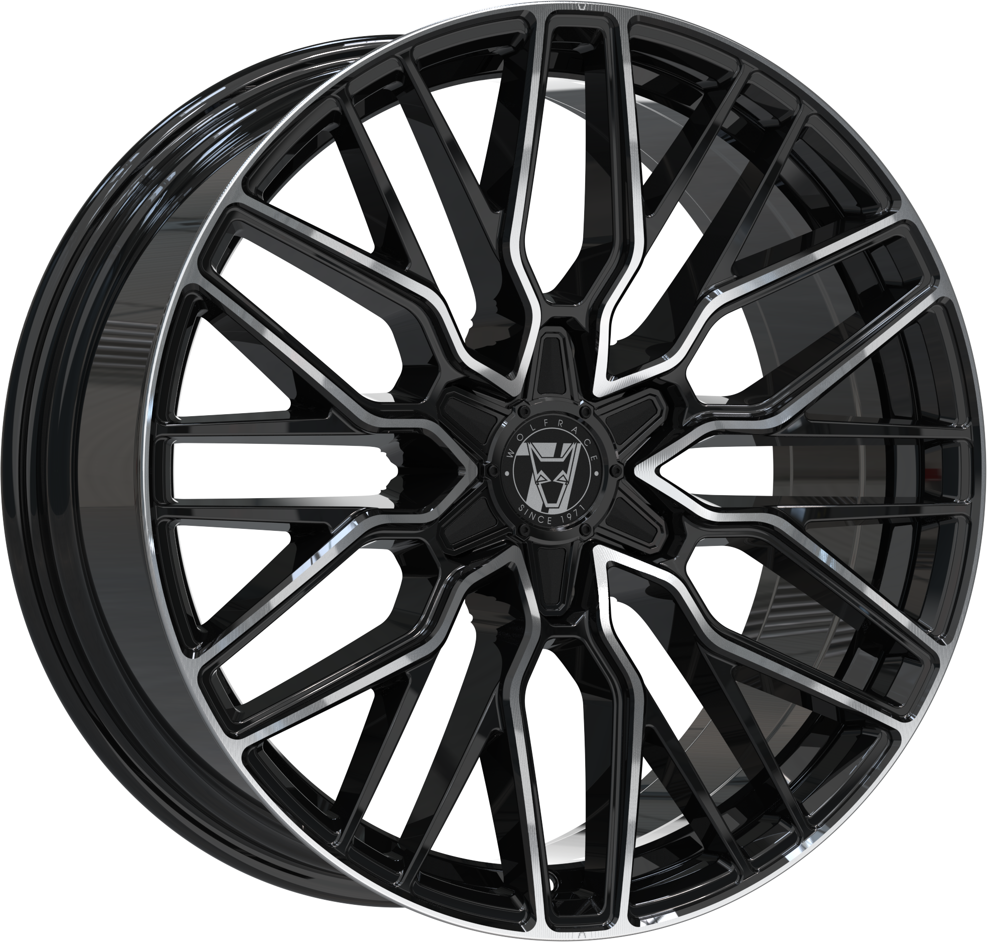 Jante alu Demon Wheels 71 Munich GT6 Gloss Raven Black Polished [8.5x20] -6x120- ET 40