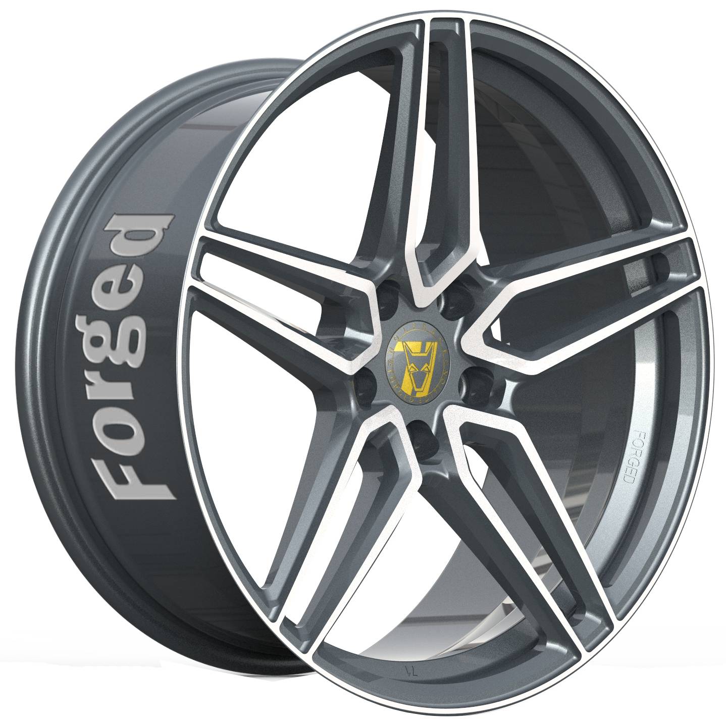10.5x24 Wolfrace 71 Edition Talon Titanium Polished Alloy Wheels, Alloy Wheels for