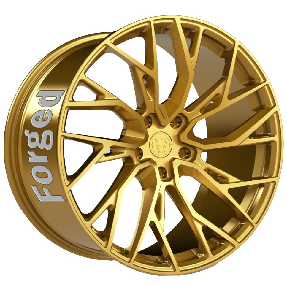 9.5x20 Wolfrace 71 Edition Voodoo Anniversary Gold Alloy