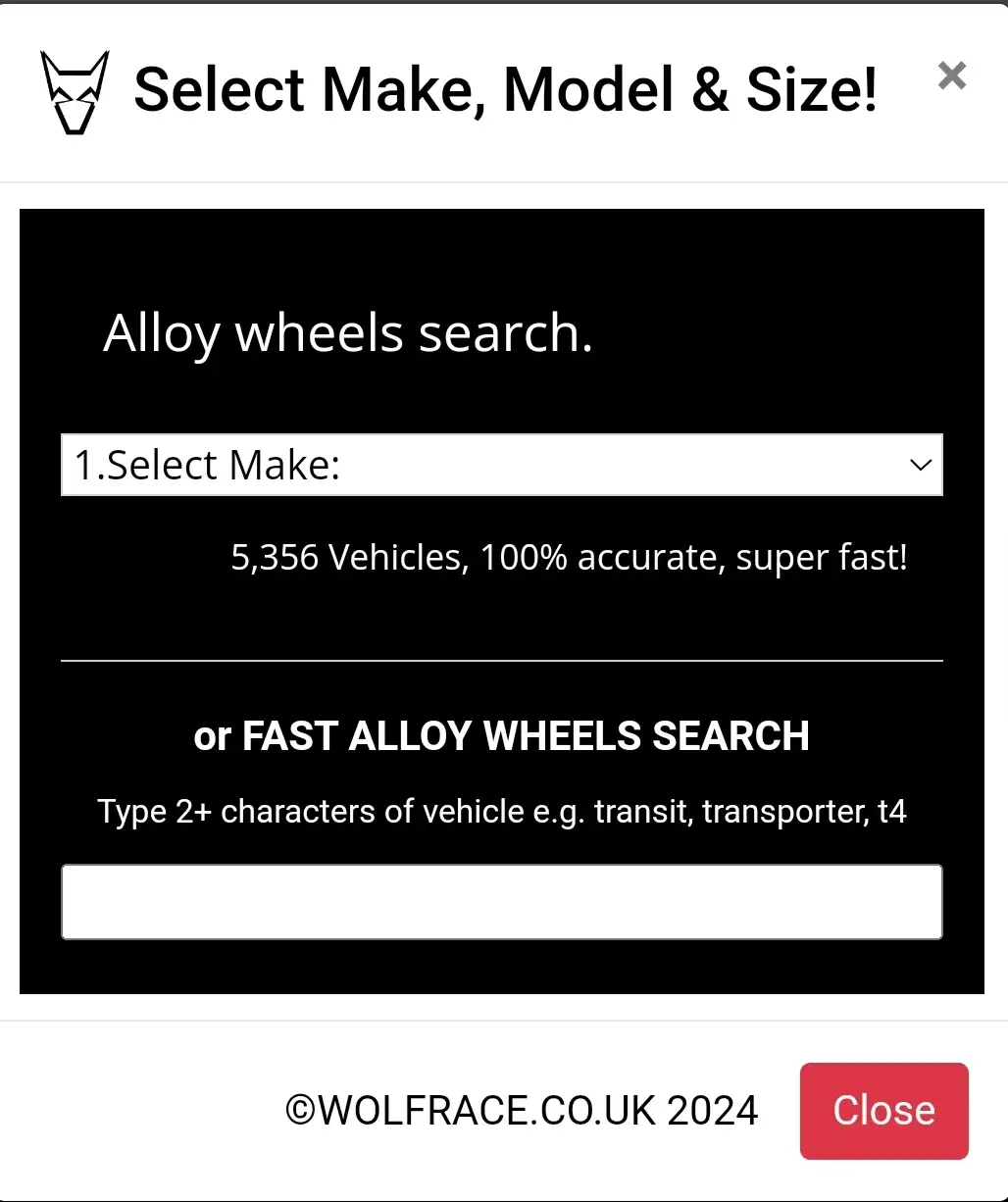 Wolfrace Wheels Search